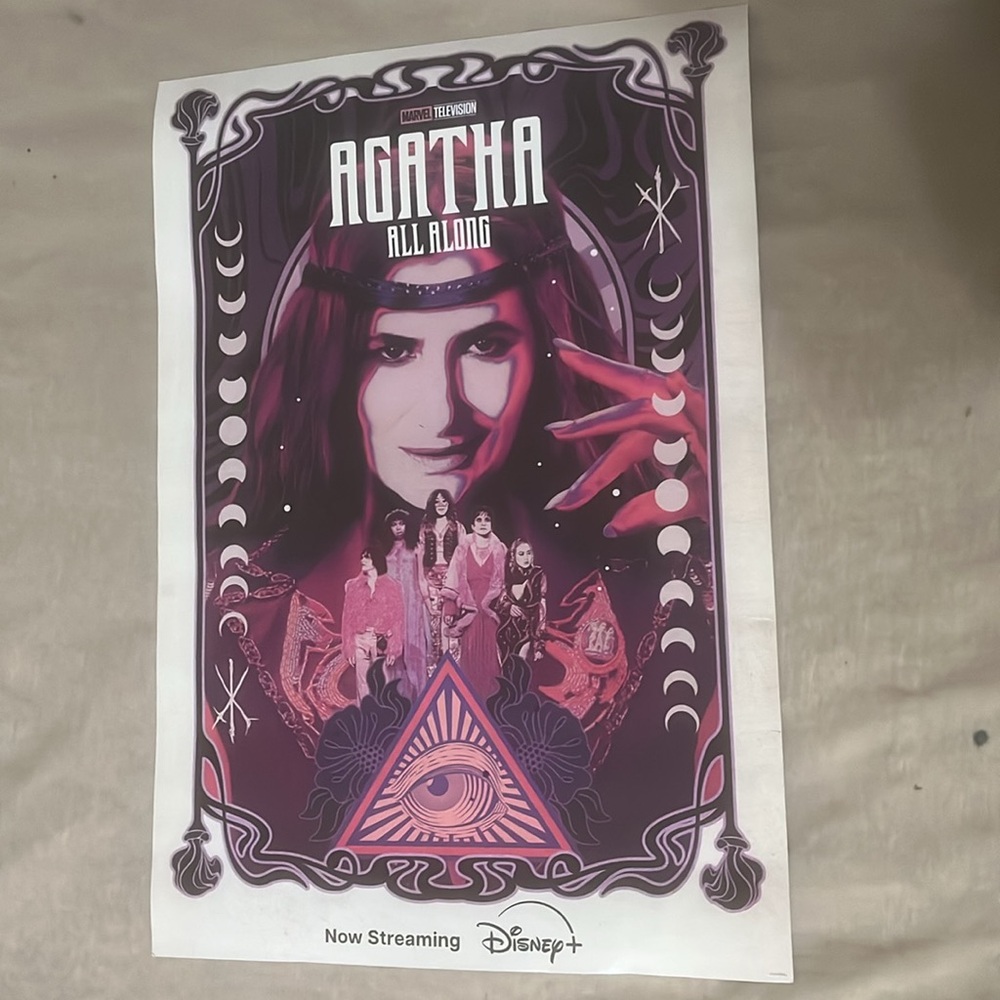 Nightmare Before Christmas Poster 2024 Rerelease 2-Siding NBC/Agatha Disney Tim - Picture 7 of 9